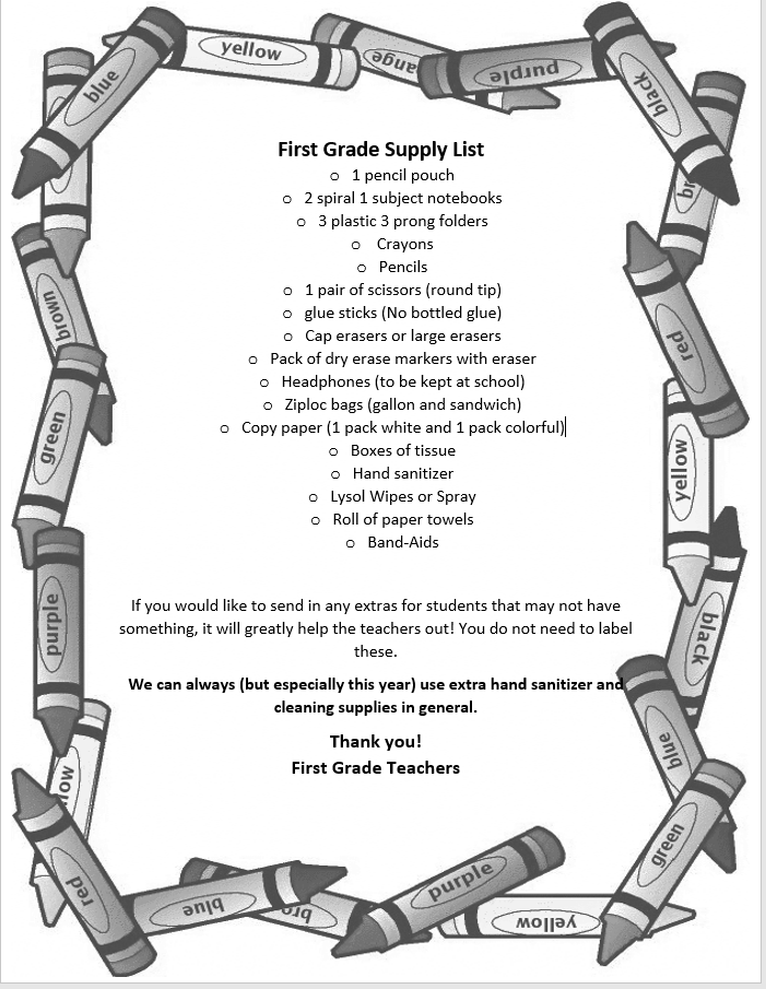 Supply List
